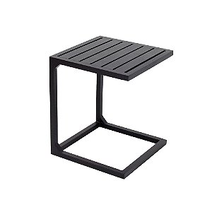 Mesa Lateral "C" Com Tampo Ripado