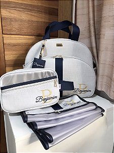 Kit Bolsa Maternidade Grande, Necessarie Carol e Porta Looks