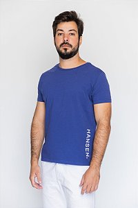 Camiseta Premium ARO Azul Royal Logo Lateral
