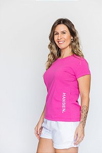 Camiseta Premium Antoma Rosa Logo Lateral