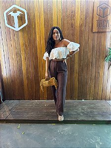 Calça marrom TAM 40