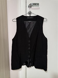 Colete preto C&A tam P