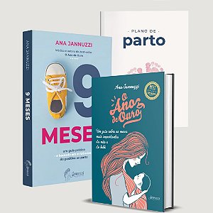Kit Maternidade: Livro 9 Meses + Livro O Ano de Ouro + Plano de Parto