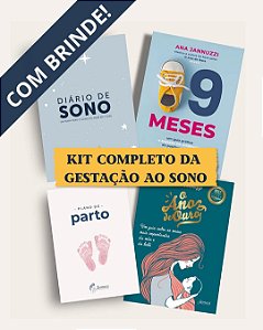 Kit Completo: Diário de Sono + Ano de Ouro + 9 Meses + Plano de Parto