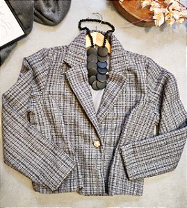Blazer Cropped Tweed