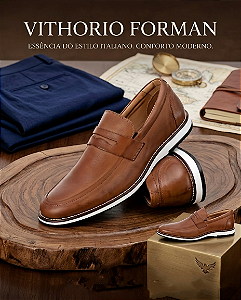 Loafer Marrom Couro Havana