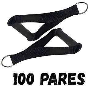 Puxador Cross Over Estribo Nylon 100 Pares