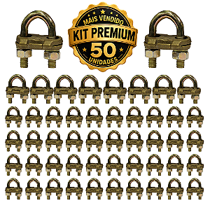 KIT 50 CONECTORES PARA HASTE DE ATERRAMENTO GTDU PA30 - 5/8