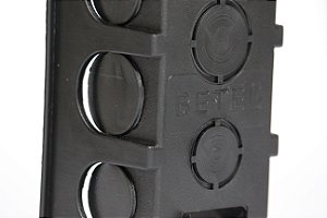 KIT COM 210 CAIXA DE LUZ 4 X 2 PLASTICO PRETA BETEL