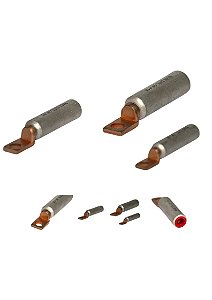 CONECTOR BIMETALICO QUADRADO DTL 2 F X 35 MM