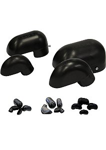 KIT 4 CABECOTE DE PLASTICO PVC 3" POLEGADA