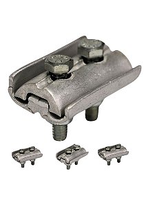 KIT 5 GRAMPO PARALELO TAPIT 10MM A 1/0AWG DUPLO EXT