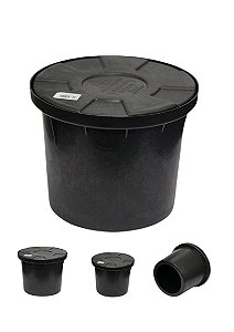 KIT COM 16 CAIXA DE INSPEÇÃO CONICA PVC 23 X 18,5 PARA ATERRAMENTO