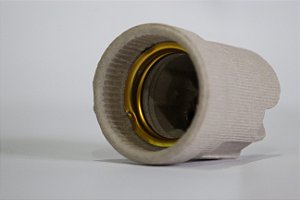 SOQUETE  PORC E-27 CONICO 4A/250V C/ 40 UNIDADES