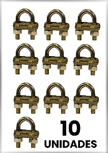 KIT 10 CONECTORES PARA HASTE DE ATERRAMENTO GTDU PA30 - 5/8