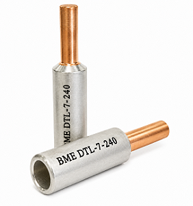Kit com 8 TERMINAIS BIMETÁLICO MACIÇO PARA BORNE - 240MM