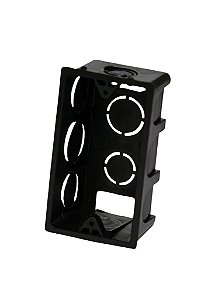 CAIXA DE LUZ 4 X 2 PLASTICO PRETA BETEL - KIT 15 UNIDADES