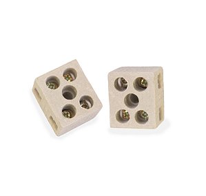 CONECTOR PORCELANA BIPOLAR - 10MM - 2 UNIDADES
