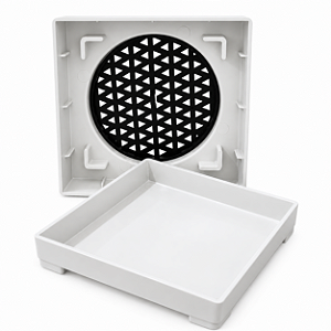 Ralo Oculto Invisível 10x10cm Branco – 1 Unidade