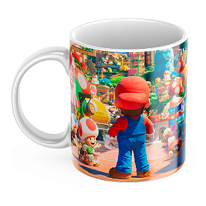 Caneca Personalizada Super Mario Bros O Filme - Cerâmica 325ml