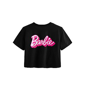Camiseta Blusa Barbie Cropped Feminina - Grátis Adesivo