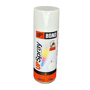 2 Latas Tinta Spray Branco Brilhante Up Bond Uso Geral 250G
