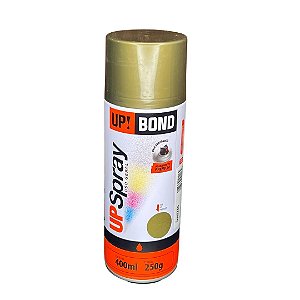 2 Latas Tinta Spray Dourado Premium Up Bond Uso Geral 250G