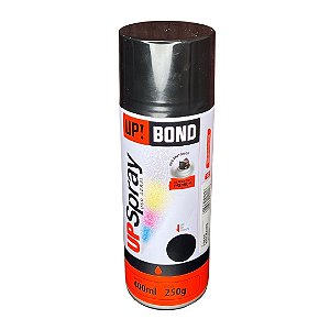 2 Latas Tinta Spray Preto Brilhante Premium UpBond 250G
