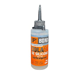 Adesivo Cola Artesanato Silicone Líquido 50G Up Bond