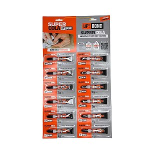 Cartela Super Cola Instantânea Ciano 12x2g Bico A Up Bond