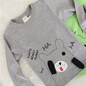 Camiseta Infantil Manga Longa Ha