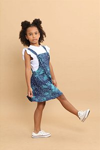 Jardineira Infantil Céu Estrelado