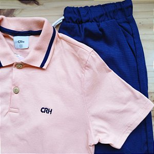 Conjunto Menino Polo E Bermuda Viscolinho Carinhoso
