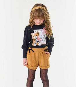 Conjunto Infantil Feminino Blusa e Short