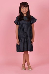 Vestido Jeans com brilho