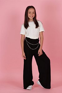 Calça Wide Leg Femina Juvenil