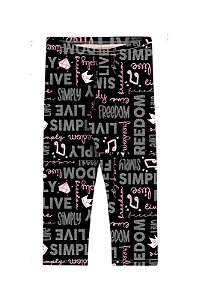 Calça Legging Infantil Feminina Estampada
