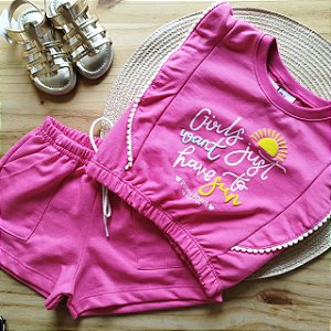 Conjunto Infantil Menina Girl Just