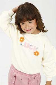 Blusa Moletom Luck Infantil Feminina