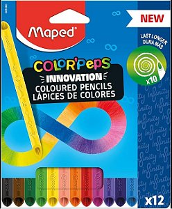 LAPIS DE COR 12CORES COLORPEPS INFINITY