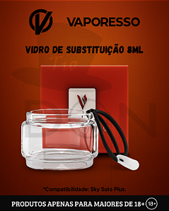 Vidro Vaporesso 8ml Bubble (Sky Solo Plus, Luxe e Gen S)