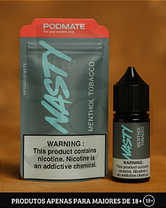 Salt Nasty Tobacco - PodMate Menthol Tobacco - 20mg - 30ml