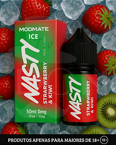 Juice Nasty Mod Mate - Strawberry Kiwi High Mint - 3mg - 60ml