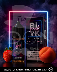 Salt BLVK Pink - Iced Berry Peach - 35mg - 30ml