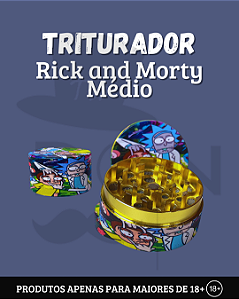 Triturador Metal Full Rick and Morty - Médio