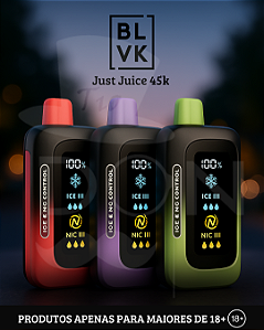 Descartável BLVK Just Juice 45K Control Ice / Nic