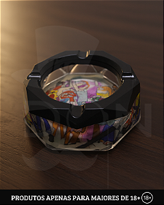 Cinzeiro Resina Octagonal - Ilustrado