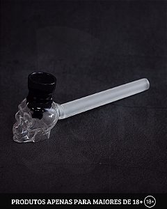 Pipe de Vidro - Caveira Transparente - DK