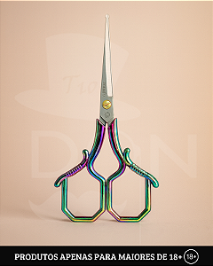 Tesoura Kush Round Rainbow/Silver - Abduzido