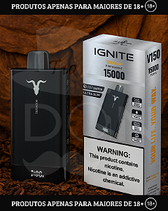 Descartável Ignite V150 Pro (15.000 puff) - Tabaco - 5% (50mg)